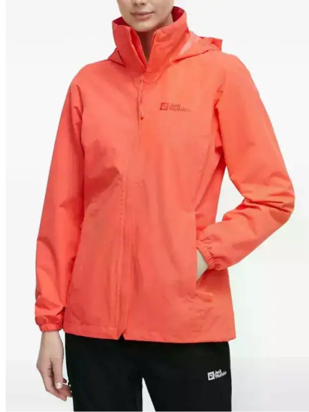 JACK WOLFSKIN Hooded Jacket in Guave Size Small